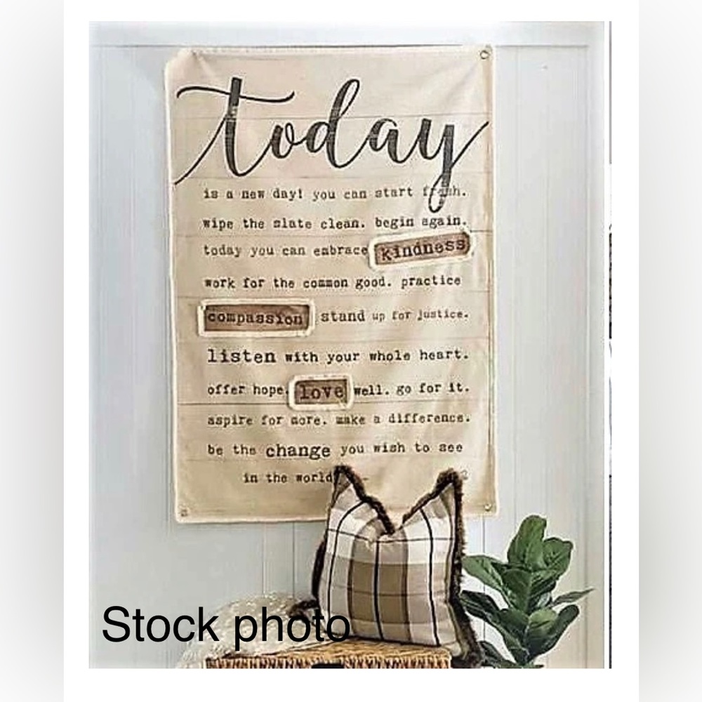 Handsewn Feedsack Wall Tapestry